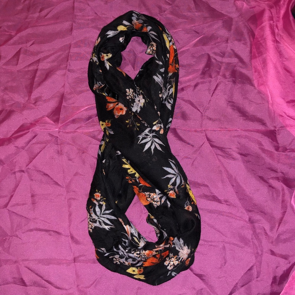 Floral infinity scarf